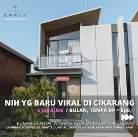 Rumah baru 2 lantai 3 kamar strategis bebas banjir lippo cikarang