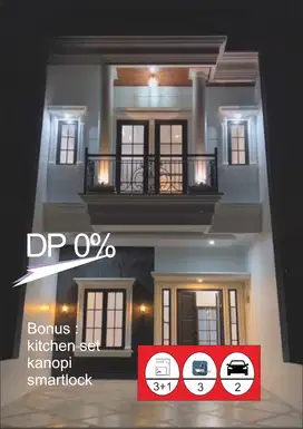 RUMAH MURAH 2 LANTAI FREE KITCHEN SET DEKET KE TOL TMII