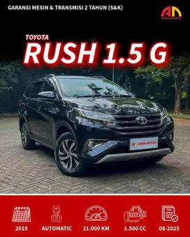 (KM 21Rb) Toyota Rush G A/T 2019 Hitam 1.5