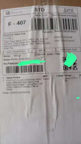 Poco X7 pro barang baru New tersegel resmi