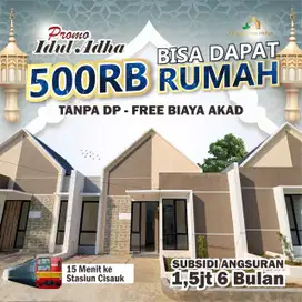Rumah Murah DP 0 Tanda Jadi Hanya 500 Ribu Akses Stasiun Cisauk SHM