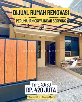 DIJUAL MURAH RUMAH RENOVASI SERTIFIKAT DAN BISA KPR