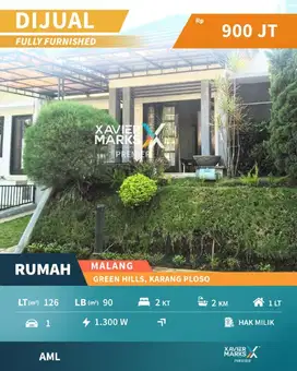Rumah Siap Huni Di Cluster Green Hills Karangploso Malang(OLX700)