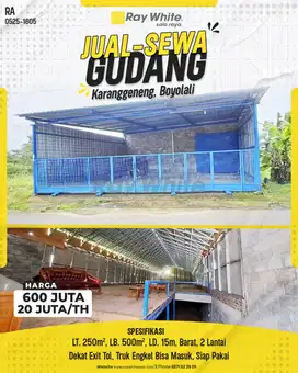 GUDANG SIAP PAKAI2 LANTAI BOYOLALI