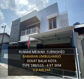 Rumah Mewah 2 Lantai FURNISHED Siap Huni Dalam Kota