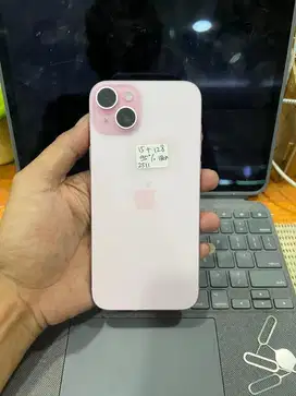 Iphone 15 plus 128gb pink ex garansi ibox