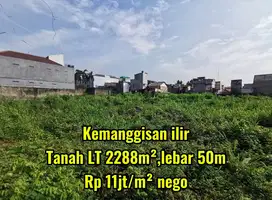 Tanah Strategis Luas harga 11jt/m² Kemanggisan Jakarta Barat