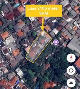 Luas 2105m Tanah Kavling & rumah Tanah Kusir Jakarta Selatan