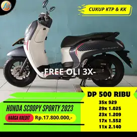 DP HANYA 500RIBU HONDA SCOOPY SPORTY TAHUN 2023 FREE SERVIS 1 TAHUN
