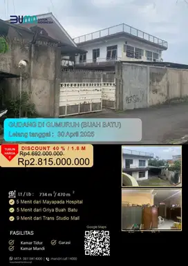 Rumah & Gudang di kota Bandung jati indah gemuruh