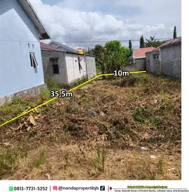 tanah 10x35,5m di griya muning asri sei ulin banjarbaru
