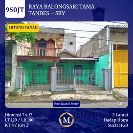 JUAL TANAH RAYA BALONGSARI TAMA SURABAYA TANDES ROW JALAN 8 METER