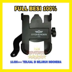 holder hp sepeda motor baham besi