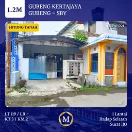 JUAL TANAH GUBENG KERTAJAYA SURABAYA SURAT IJO RUMAH HITUNG TANAH 1LT