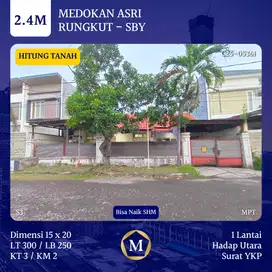 JUAL tANAH MEDOKAN ASRI SURABAYA SURAT YKP BISA NAIK SHM RUNGKUT 1LT