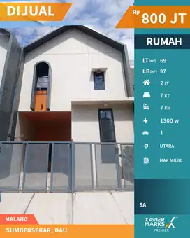 Super Murah Rumah Kos Modern di Sumbersekar Dau Malang