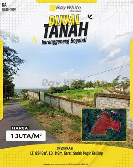 TANAH SIAP BANGUN MULTIGUNA KARANGGENENG BOYOLALI