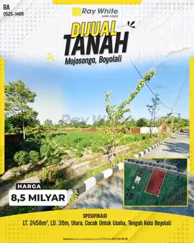 TANAH DI KEMIRI MOJOSONGO BOYOLALI