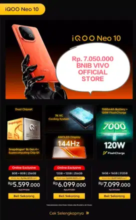 IQOO NEO 10 (Orange) New