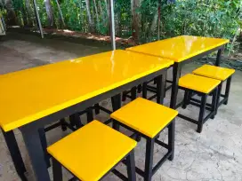 Meja kursi set kedai & warung makan