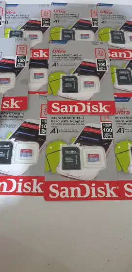 Kartu memory Sandisk 32GB + adaptor