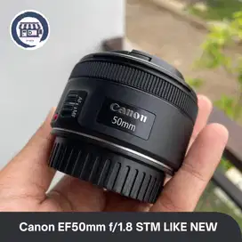 Lensa Canon EF 50mm f/1.8 STM Like New