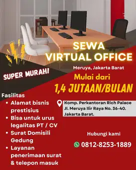 PROMO Sewa Virtual Office Murah, Hanya 1,4 Jutaan