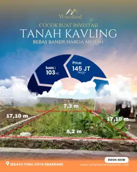TANAH SHM TERMURAH COCOK UNTUK INVESTASI SEDAYU TUGU SEMBUNGHARJO