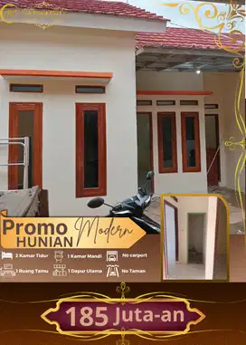 Rumah 2 kamar siap huni dengan desain modern mulai dari 200 jutaan