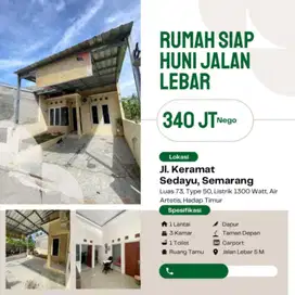 RUMAH MURAH SHM SIAP HUNI BANGETAYU WETAN, BEBAS BANJIR LOKASI TOP