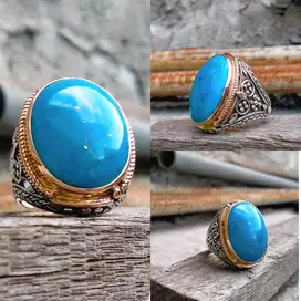 Cincin Natural Blue Fancy Turquoise (Phyrus)