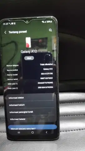 Samsung A12. Ram 6/128gb. Lcd full ori. HP only