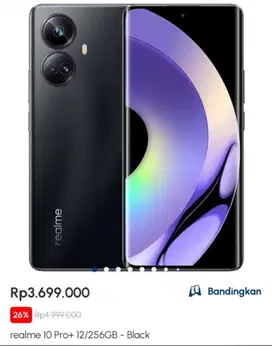 Promo realme 10 pro+ 5G ram 12/256Gb
