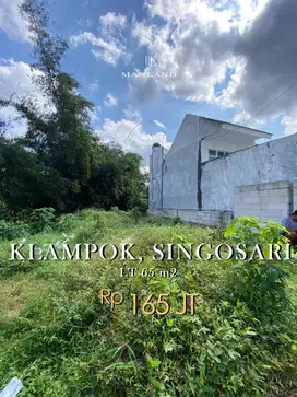 TANAH KAVLING MURAH AREA CLUSTER DI KLAMPOK SINGOSARI MALANG