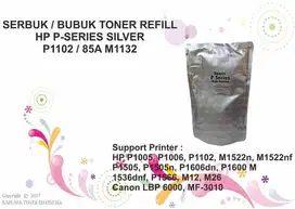 SERBUK / BUBUK TONER REFILL HP PSERIES SILVER P1102 / 85A M1132