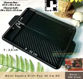 Multi Square Grill Pan Pemanggang BBQ