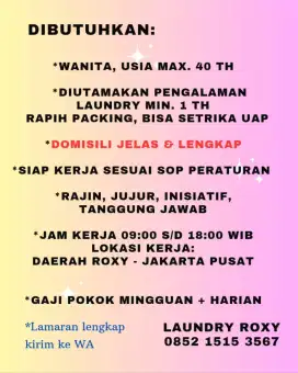 Loker Laundry Roxy