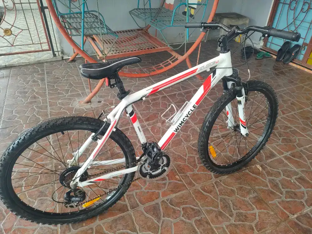 Sepeda wymcyle warna putih orisinil