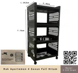Rak Plastik 4 susun / Rak Apartemen