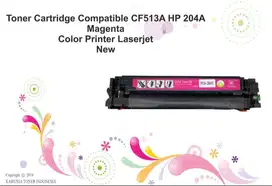 Toner Cartridge Compatible CF513A HP 204A Magenta Color Printer Laser