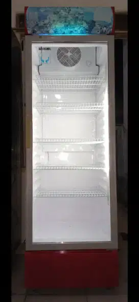 SHOWCASE JUMBO 5 RAK MERK HAIKA
TINGGI 2 METER NORMAL SIAP PAKAI/ NETT