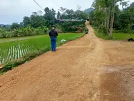 Jual tanah pingir jalan luas 88tmbk srt SHM lokasi ajasari banjaran