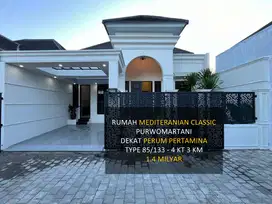 Rumah Desain Mewah Mediteran Classic Purwomartani dkt Perum Pertamina