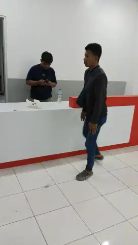 MEJA RESEPSIONIS CUSTOM