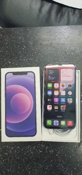Bekas Iphone 12 64gb ibox garansi sampai maret 2026 ,lecet dikit doang