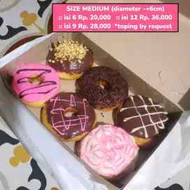 Donat medium 20,000 isi 6pcs