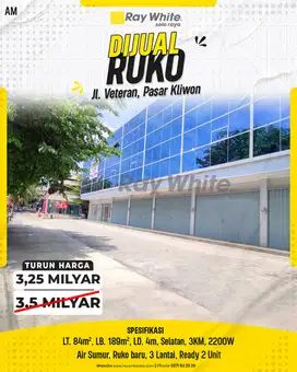Ruko bagus jl veteran dekat RS Kustati