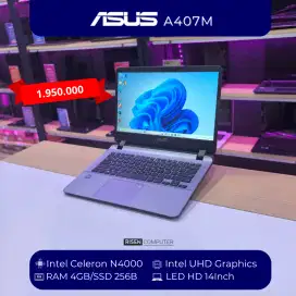 Laptop Asus A407M Intel Celeron N4000 RAM 4GB SSD 256GB HD 14inch