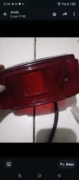 Lampu belakang RX king