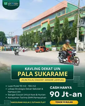 TANAH KAVLING PALA SUKARAME BANDAR LAMPUNG